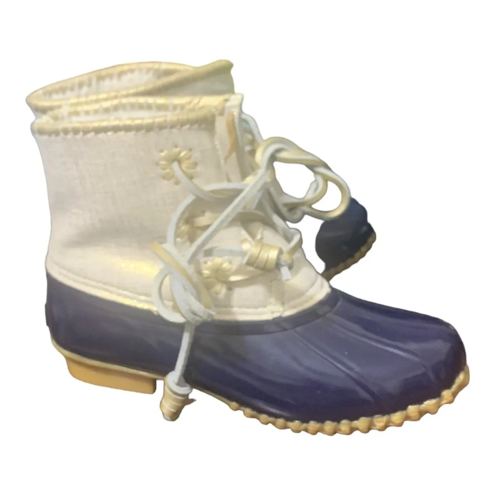 Jack Rogers • Gold‎ Metallic Navy Chloe Duck Boots